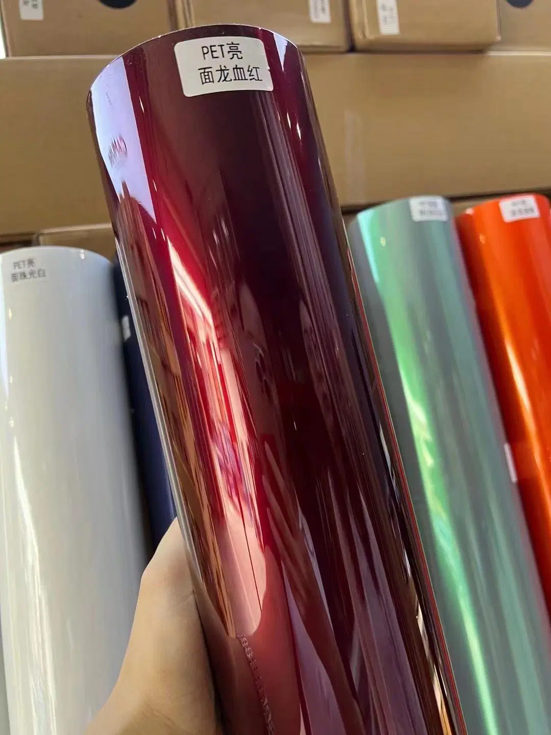 Factory Wholesale/Supplier Ppf Chrome Rainbow Ammolite Green Holographic Car Wrapping Vinyl Film