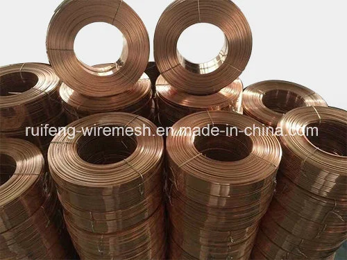 Galvanized or Copper Coated Stitching Flat Wire