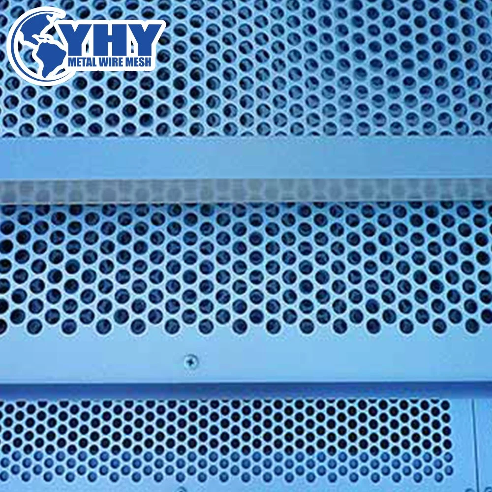 White Powder Coated Exterior Decorative Perforated Metal Sheet