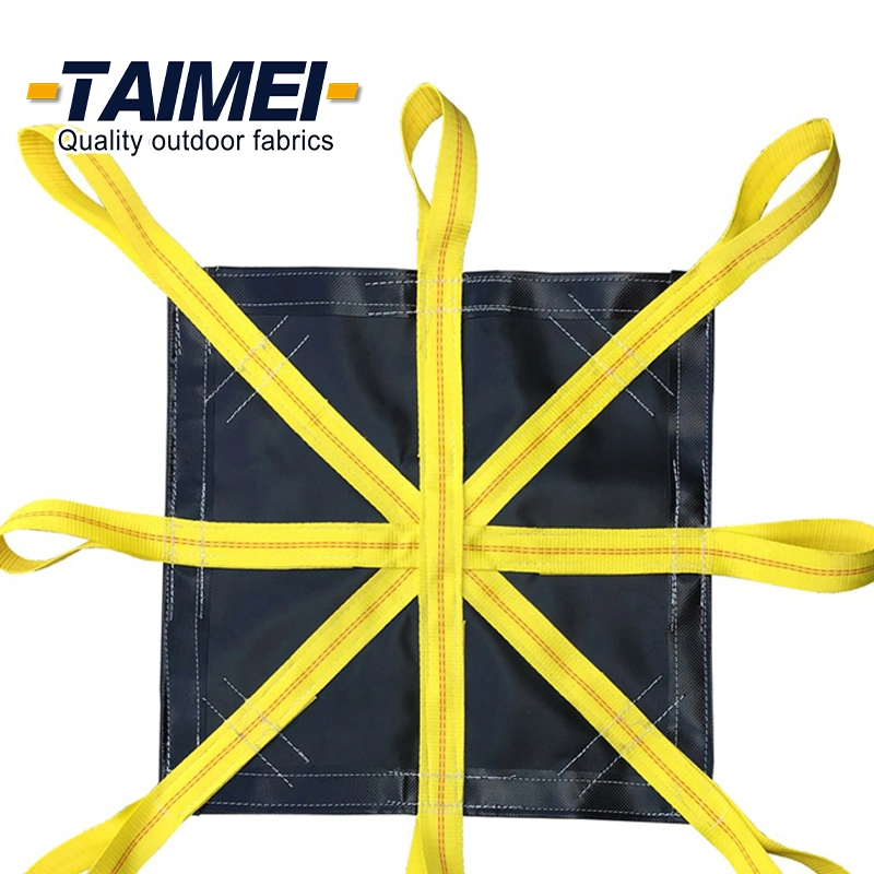 Strong Polyester Fabric PVC Snow Lifting Tarps Construction Snow Removal Tarp