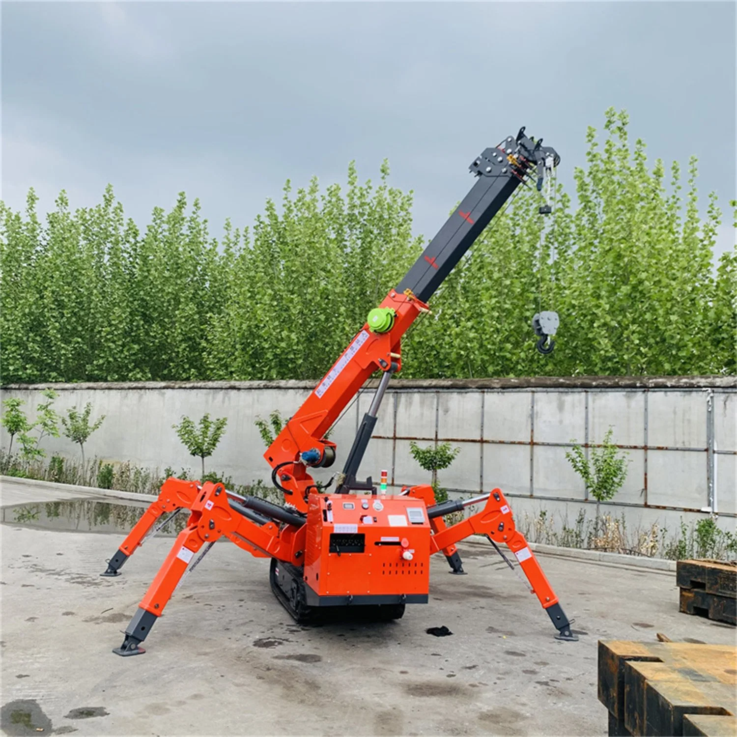 Mini Spider Crane Hydraulic Telescopic Boom Mini Crane Machine