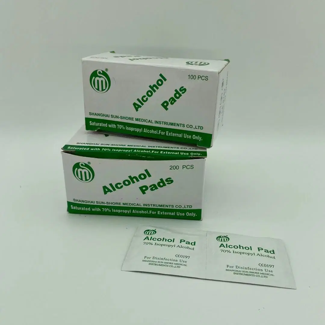 Spunlace Non Woven Fabric Alcohol Pad 70% Isopropyl