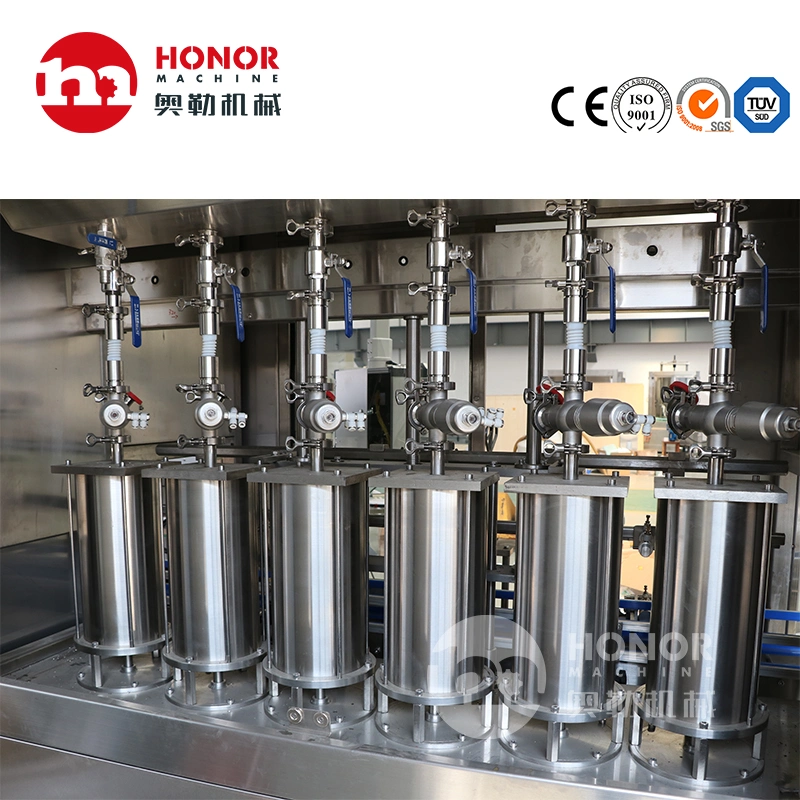 Filling Chemical Liquid, 1000bph/2000bph/3000bph Oil, Corrosive Liquid Production Washing Blown Filling Device