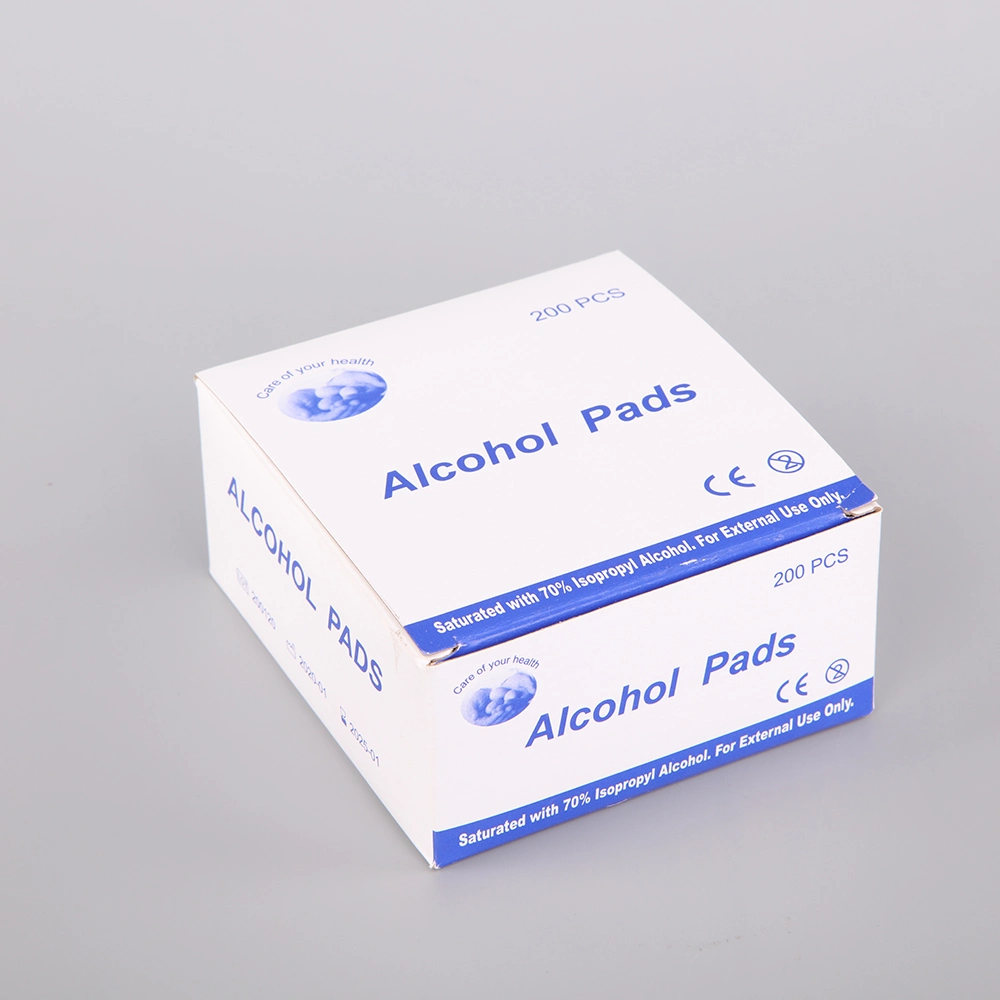 Factory Cheap Price Disposable 70% Isopropy Alcohol Prep Pads for Disinfection Use