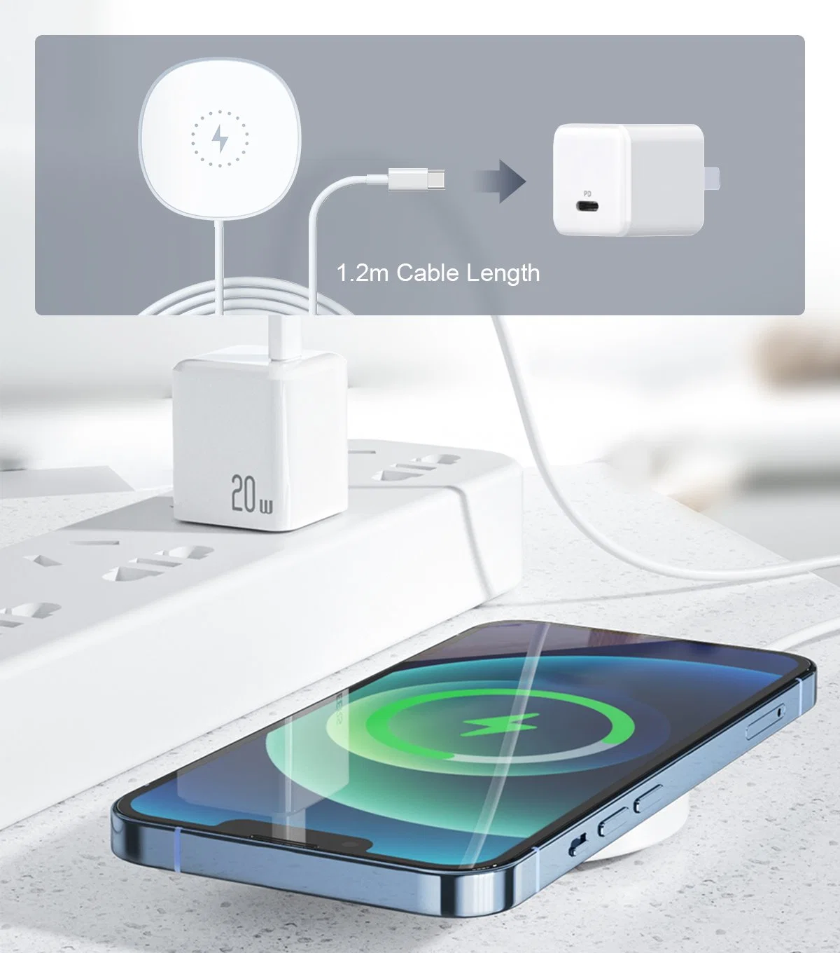 Input Multi Function 3in1 Mini Wireless Phone Charger Magnetic Wireless Charger 15W