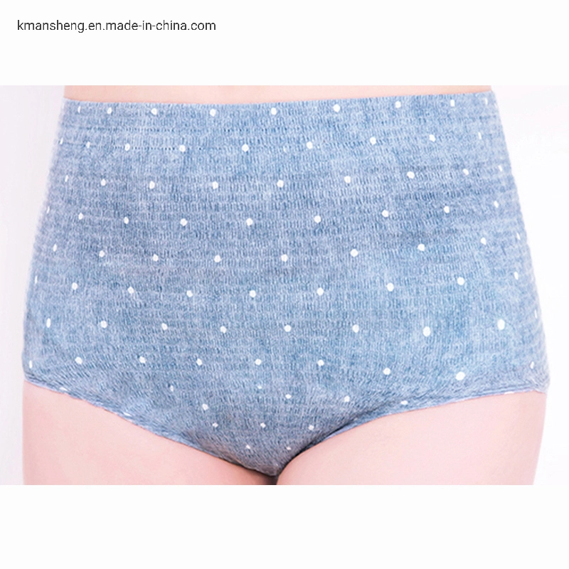 Breathable Comfortable Non-Woven Fabric Disposable Women Panties for Travel Sauna SPA Postpartum Underwear