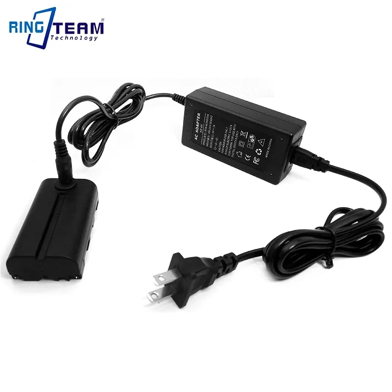 8V AC Power Adapter Plus Np-F550 Dummy Battery Decode Np-F970 F750 F570 for Sony HVR-M10p, HVR-M10u, HVR-V1e V1