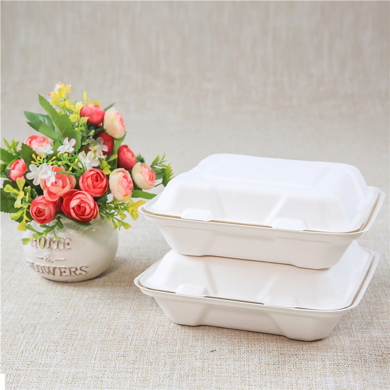 Clamshell Manufacture Bagasse Sugarcane Different Products Food Storage &AMP Container