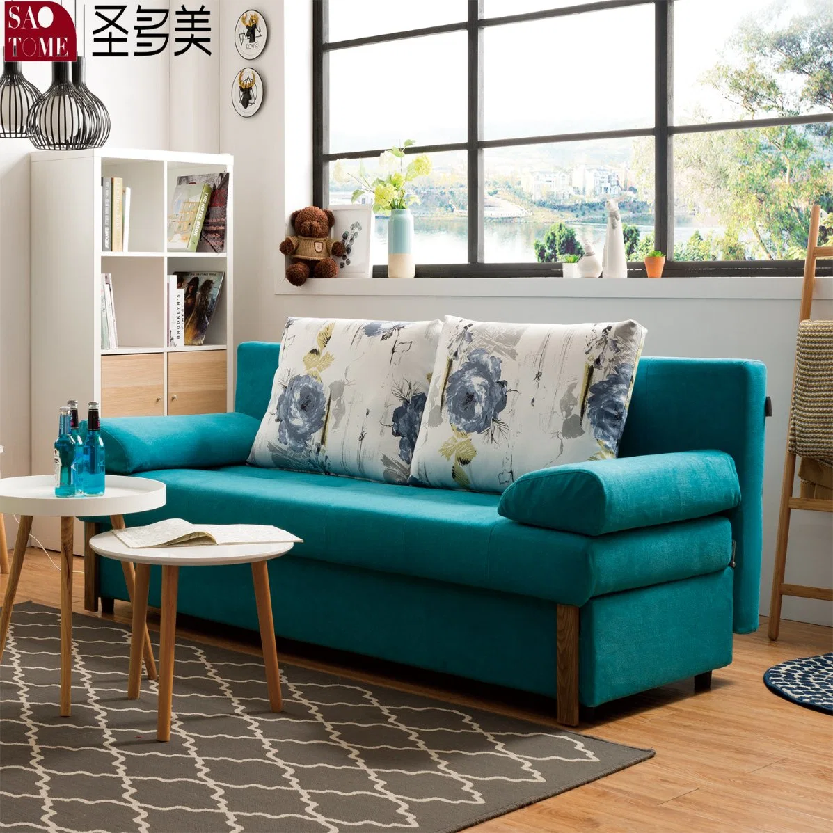 Esquina Metal Fabriv Mobiliario de sala de estar Sofá cama para el dormitorio de casa