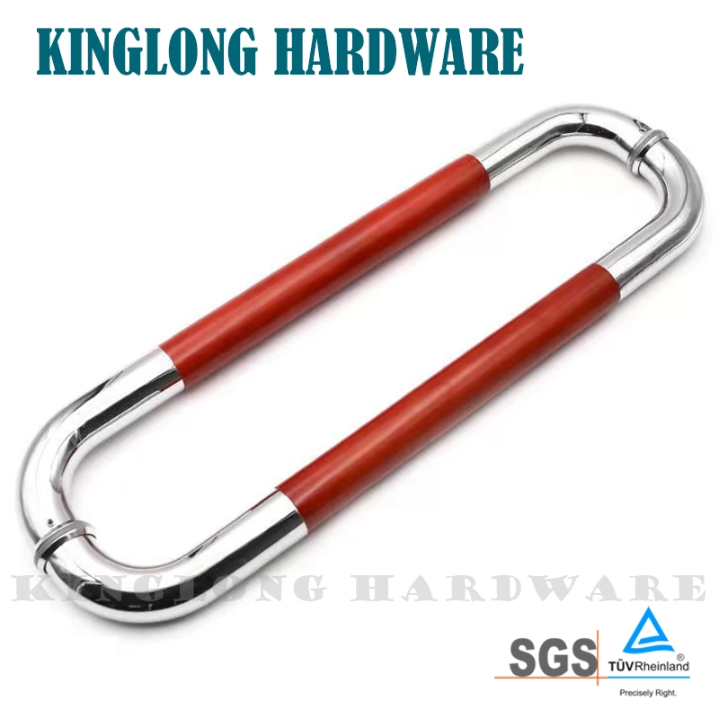 High quality/High cost performance  Stainless Steel Splicing Wooden Gold Glass Door Pull Handles for Hotel