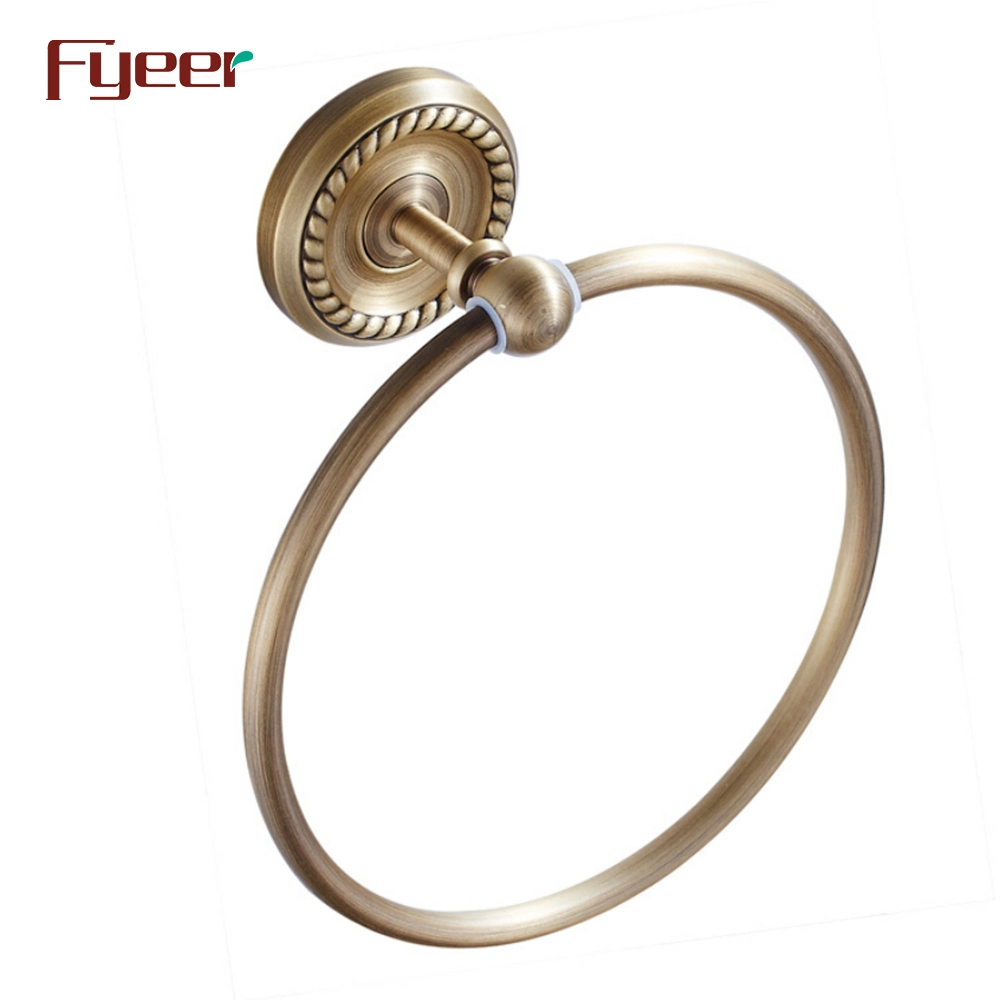 Fyeer Antique Brass Towel Ring