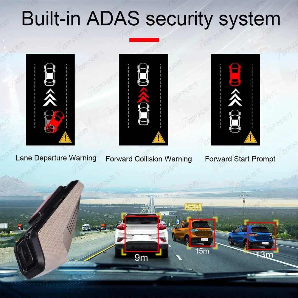 Auto DVR ADAS USB-Unterstützung TF-Karte Auto Audio 1080p HD Video Looping Recording Multimedia Player