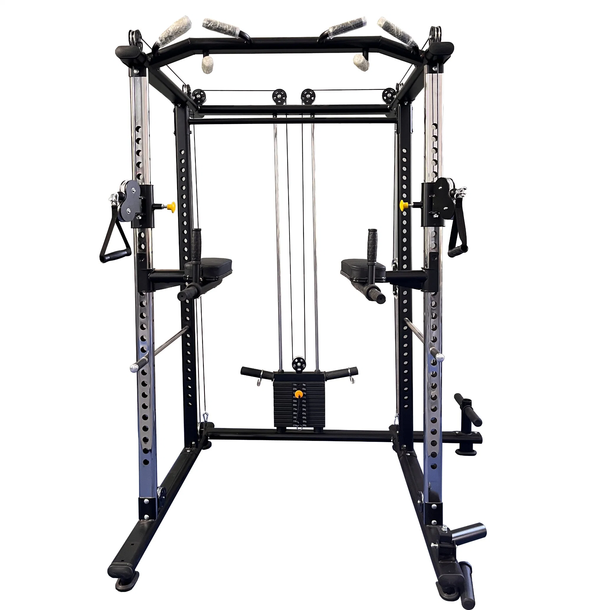 Multifonctionnel commercial équipement de gym équipement de fitness Force Power cage Squat Simulateur multi-fonctionnel pour machine de travail à crémaillère adapté à l'exercice