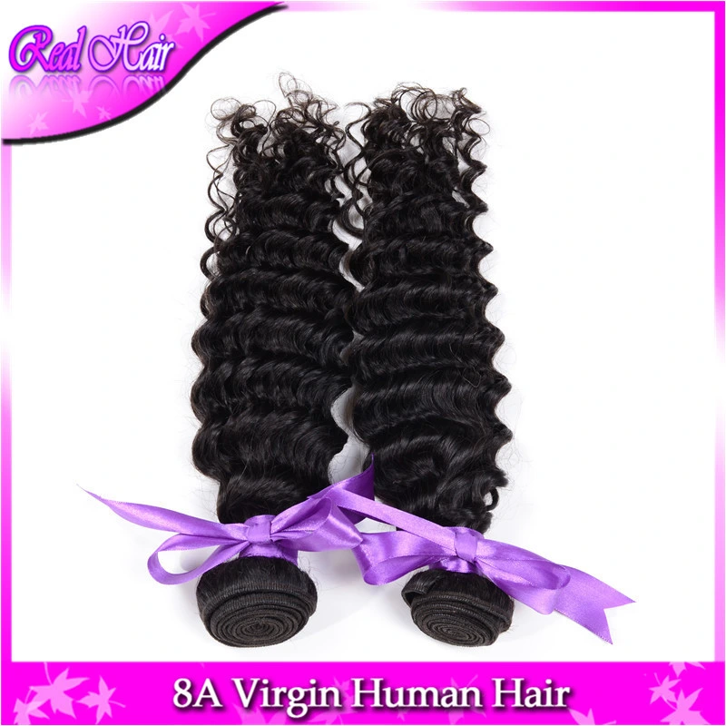 Pelo crudo de la India Curly Virgen 4 lotes Indios profundo Onda Curly Weave Negro Natural de Grado Superior en Virgen humana Ampliación del pelo en venta