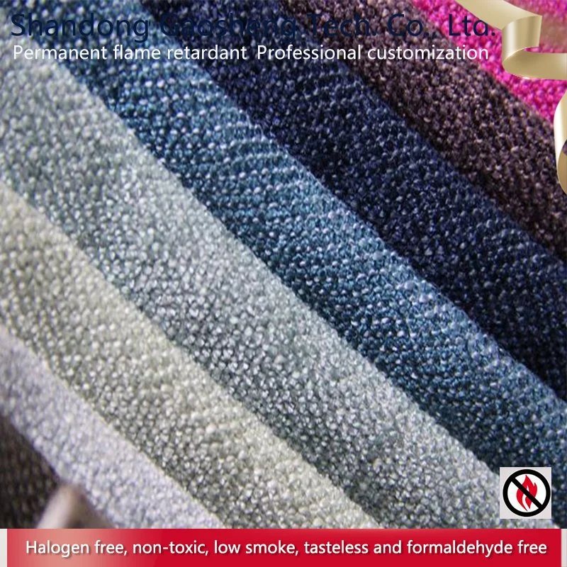 High quality/High cost performance  Flame Retardant 100% Poly Upholstery Woven Chenille Sofa Fabric/Garment