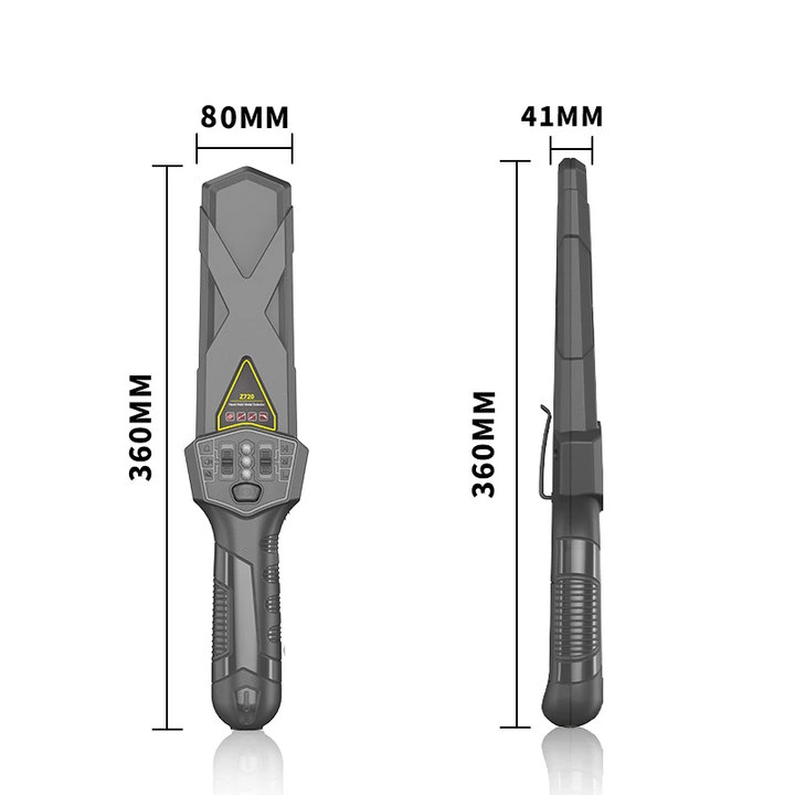 Detector de inspeção de segurança de alta sensibilidade para o lado de varinha detector de metal