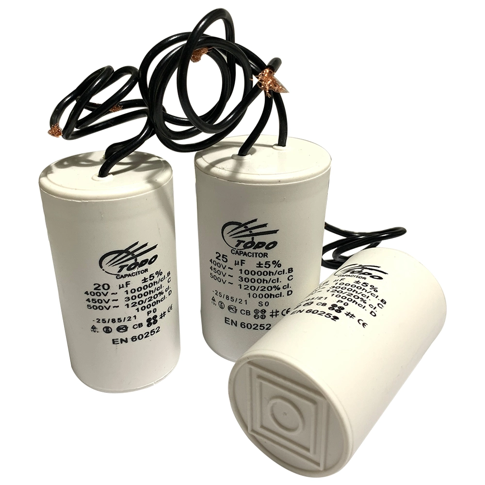 Wholesale/Supplier AC Motor Run Pump Capacitor with Sh Polypropylene Film