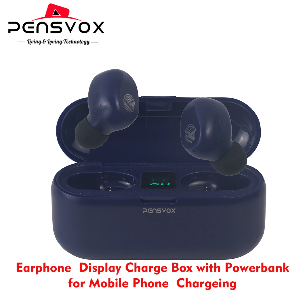 HiFi Earphone for Music Games Earplugs with Charging Box for Powerbank Mobile Phone Charging