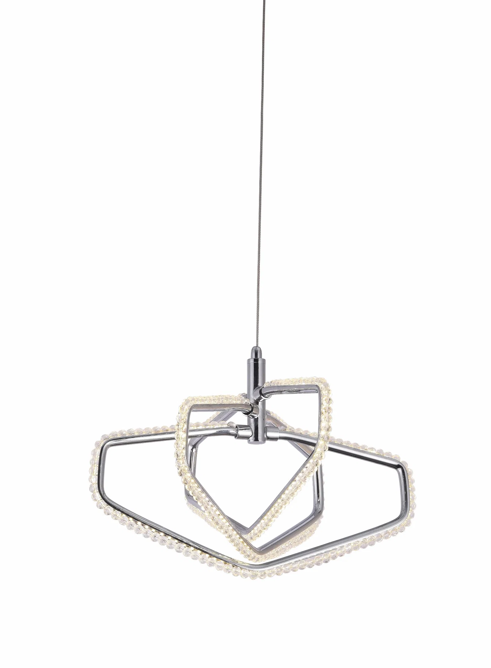 Decoration Chrome Crystal LED 16W Pendant Lamp (BL-P17163-16CH)