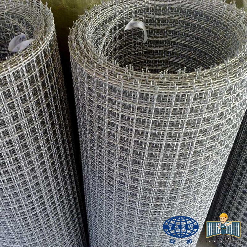 Durable Stainless Steel Plain Weave Square Hole Crimped Wire Mesh Products