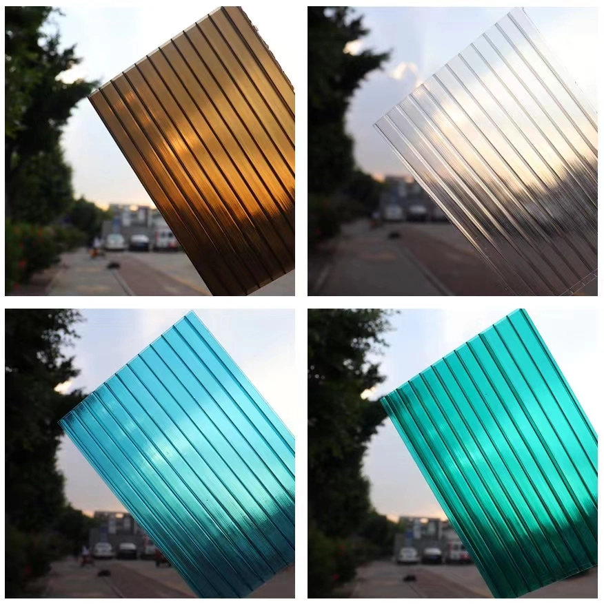 4mm Clear Plastic Hollow Polycarbonate Sheet for Outdoor Garden