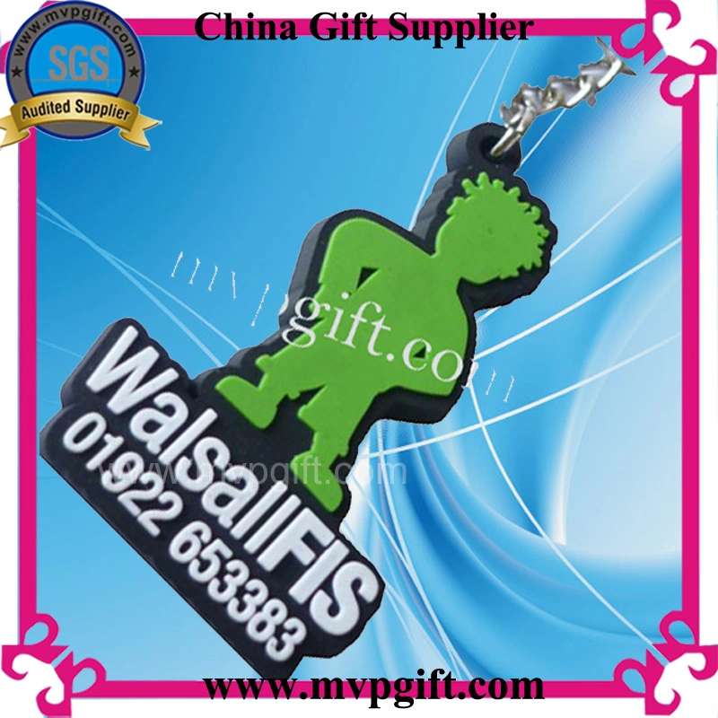 China Custom Plastic PVC Promotion Gift Key Holder