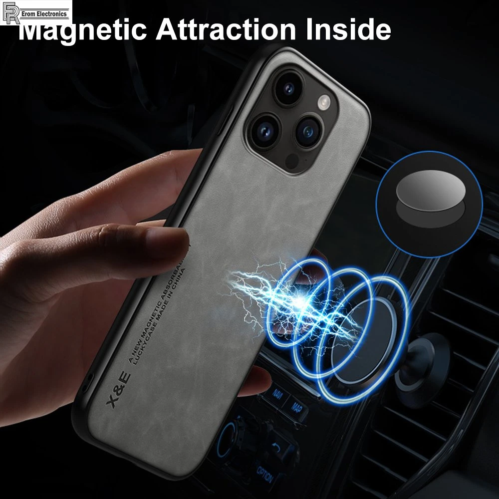 New Arrivals Protective Case Back Sheepskin Phone Mobile Cover Magnetic Leather Wallet Case for 13 14 iPhone Magsafe Wallet