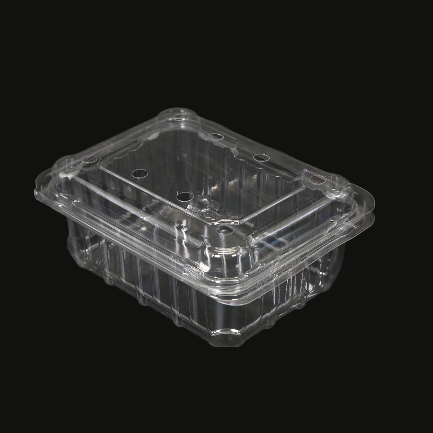 Contenedor de embalaje de plástico desechable para la ensalada de Clamshell al por mayor con tapa transparente