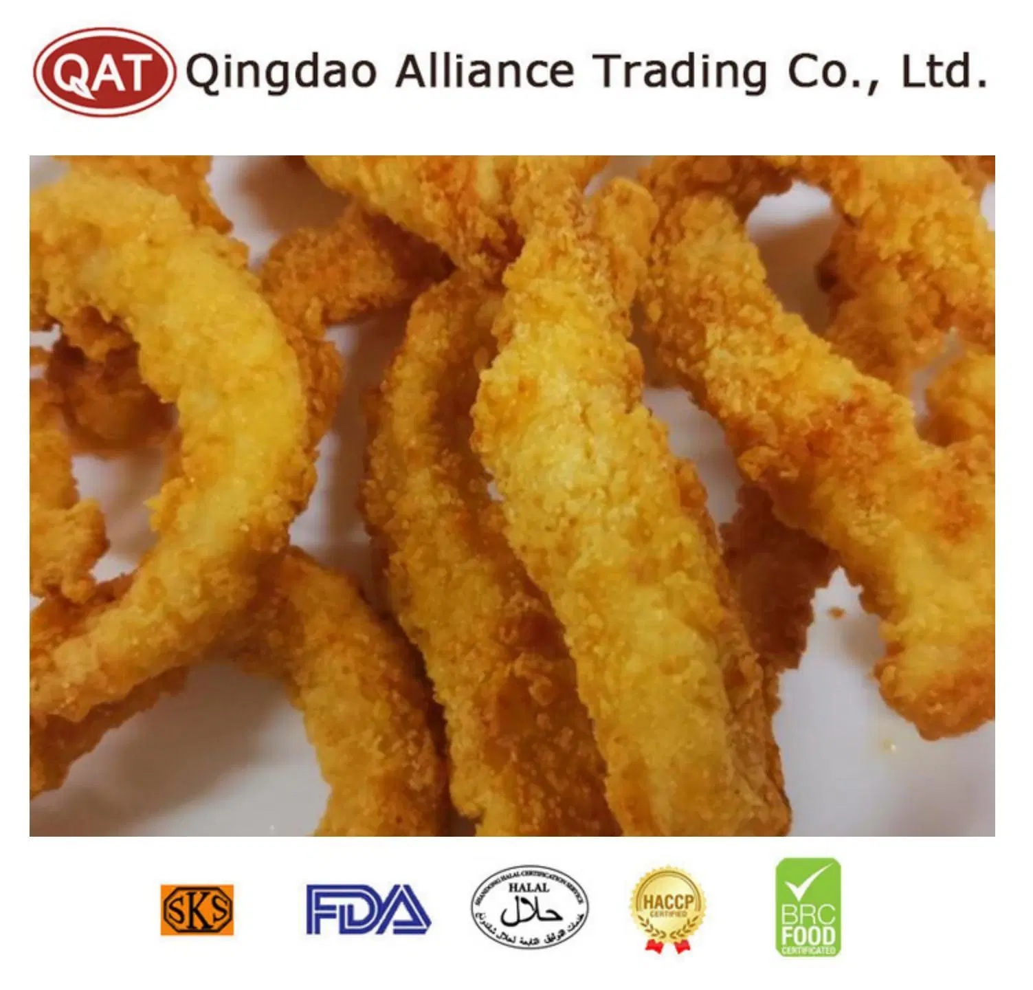 Top Quality IQF Halal Frozen Original Chicken Breast Strips with Certificate