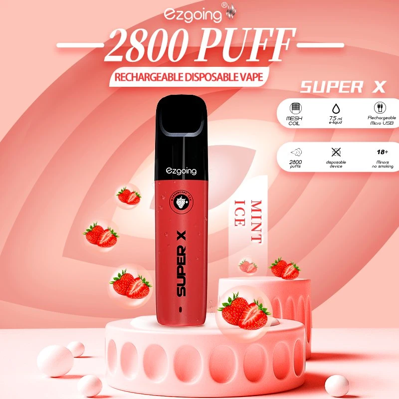 Big puff de alta qualidade Vape 2800 Atacado de cigarros eletrónicos Personalizado