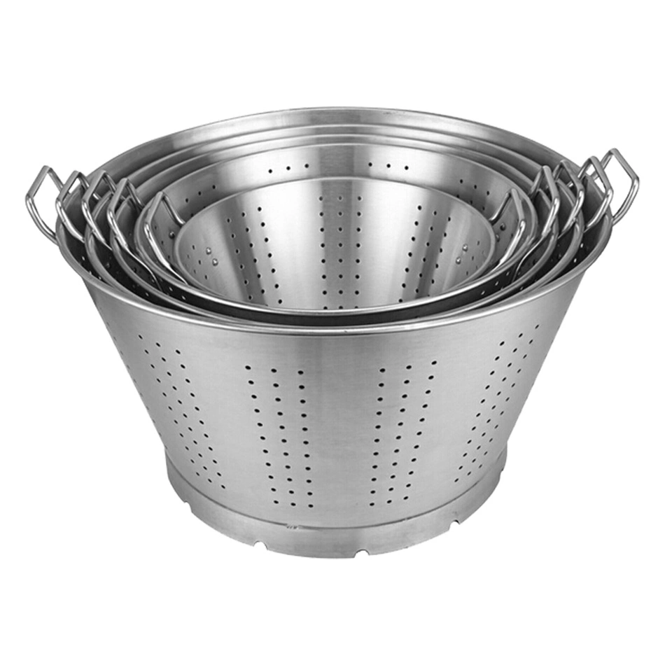 Commercial Fruit Vegetable Heavy Duty Colander Stainless Steel Strainer with Handle