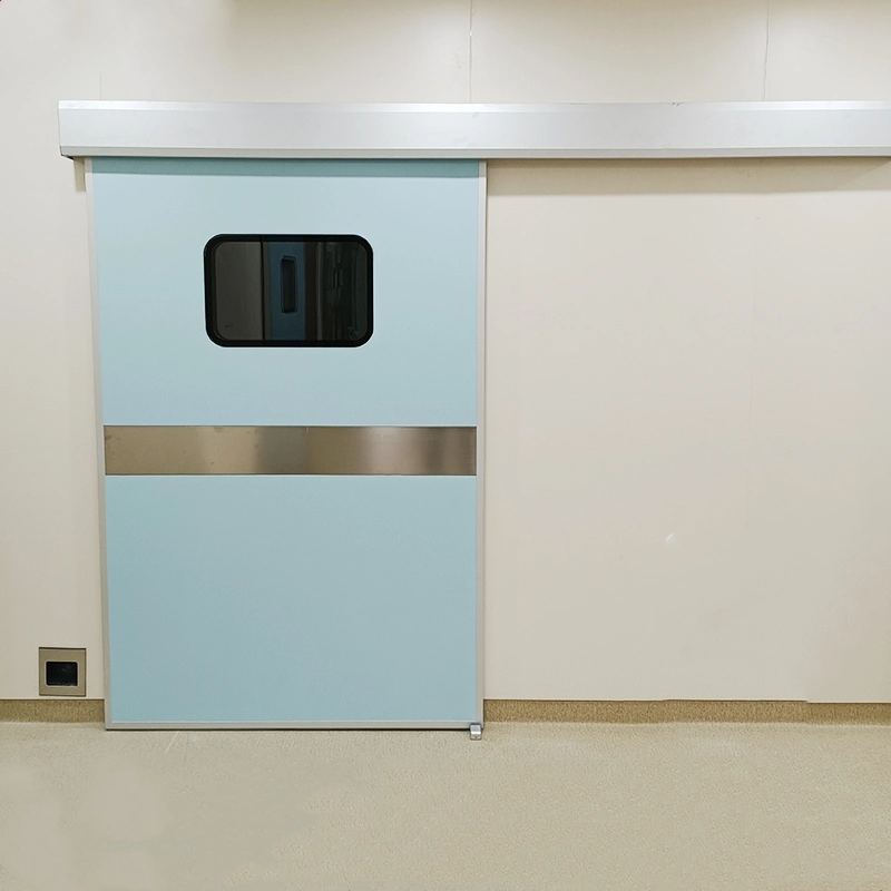 Acero automático de puertas corredizas de sala limpia de hermeticidad de la fábrica de productos farmacéuticos o quirófano del hospital