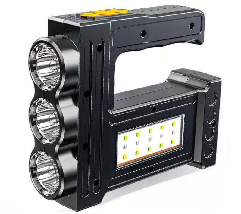 Lanterna LED de campismo de emergência potente projector portátil recarregável