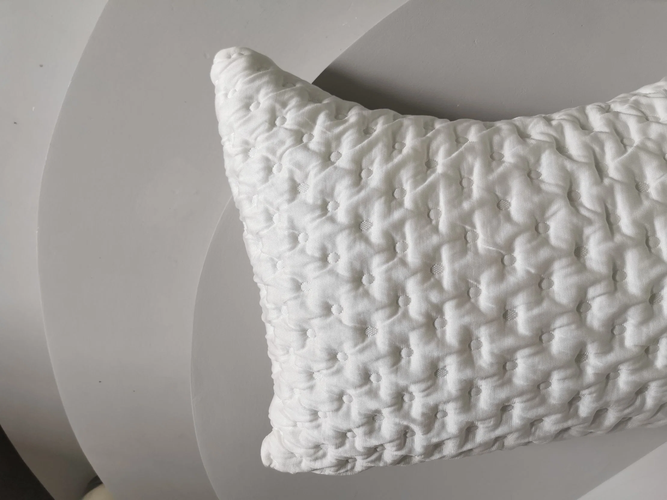 fashion Moon Shape High quality/High cost performance  Double Size Slow Rebound with Fabric Shredded Memory Foam Pillow