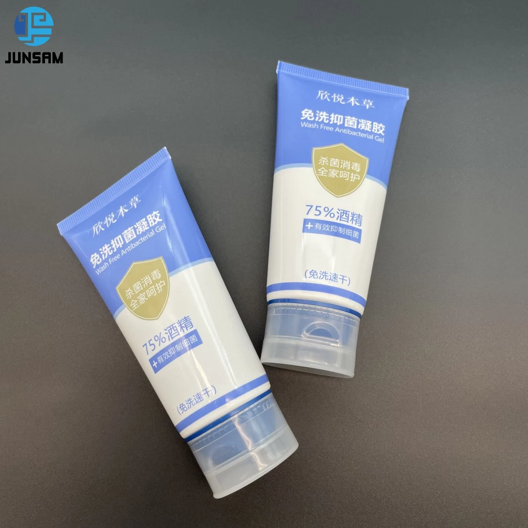 El tubo de plástico azul Leak-Proof para viajar la mano de Gel higienizador de lavado de cara cosméticos