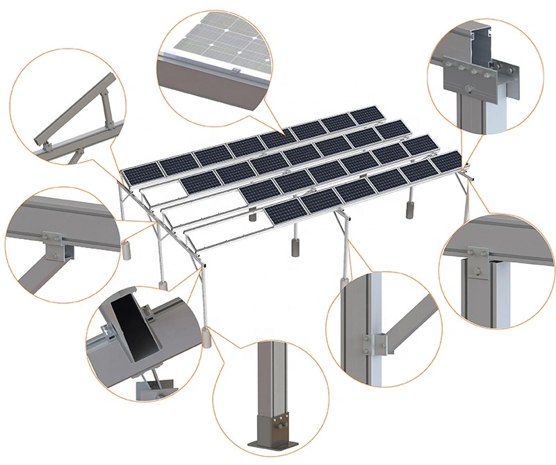 Solar Energy Panel Mount Racking Systems Simple Roof Color Feature Snow Normal Natural Origin Type Tile Certificate Wind Product