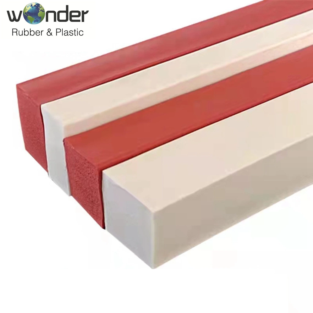 Square Shape Sponge Foam Self Adhesive Silicone Rubber Seal Strip EPDM / PVC