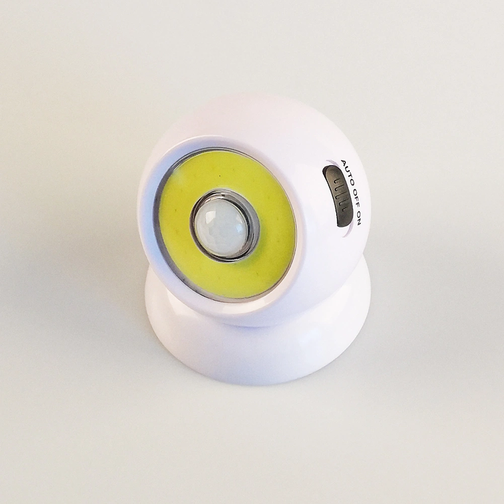 Yichen COB Motion Activated Sensor Light with Pivoting and Rotating Ball