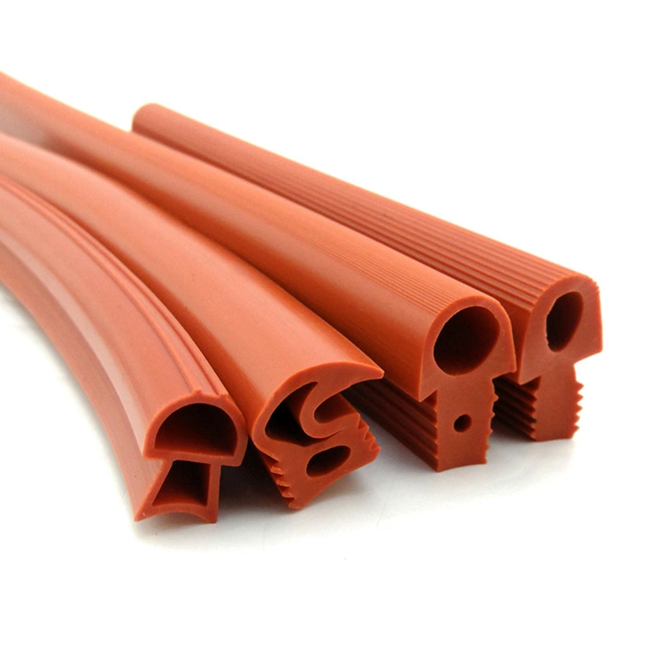 Custom Silicone Sound Insulation Strip Extrusion Strip Solid Silicone Sealing Strip Mushroom Type Silicone Rubber Shaped Silicone Manufacture