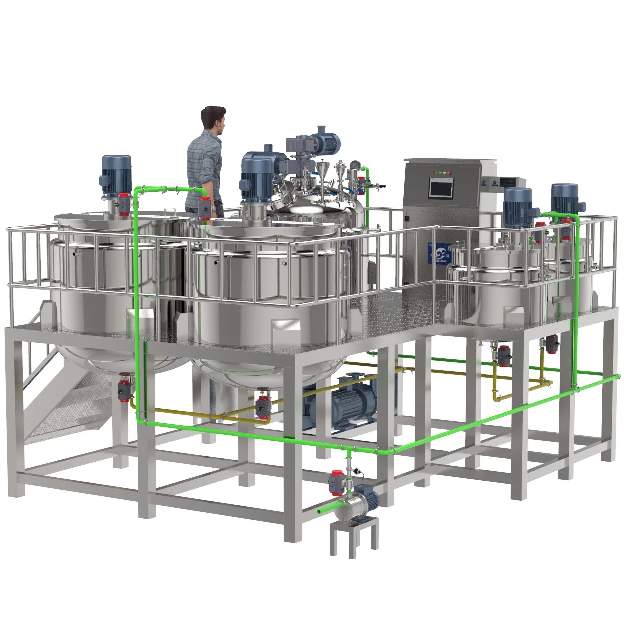 Top-Qualität Automatische Batching Control System Wasserkocher Mischwärme Erhaltung Rührmischbehälter für Reaktion