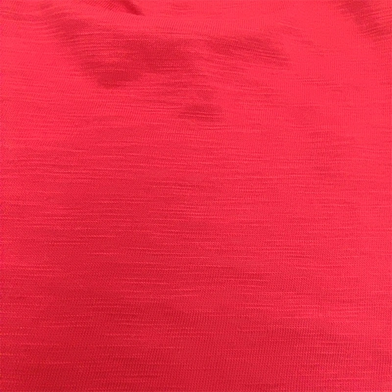 Yigao Textile Polyester Cotton Tc Slub Single Jersey Knitted Fabric