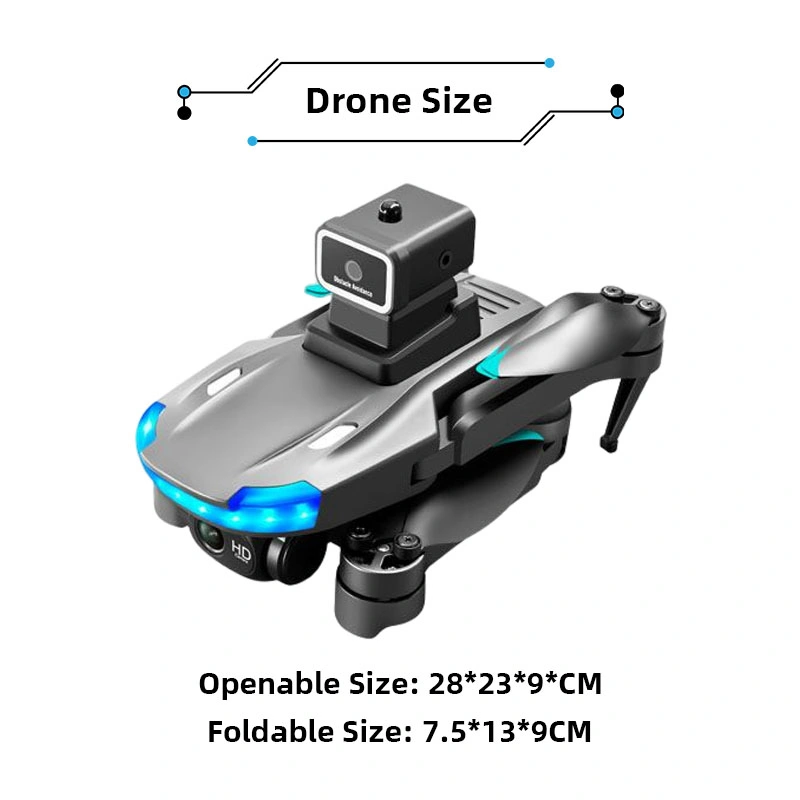 High Quality 6CH Foldable Brushless Quadcopter Optical Flow Positioning Uav Toys Remote Control Drone with Dual Camera for Kids