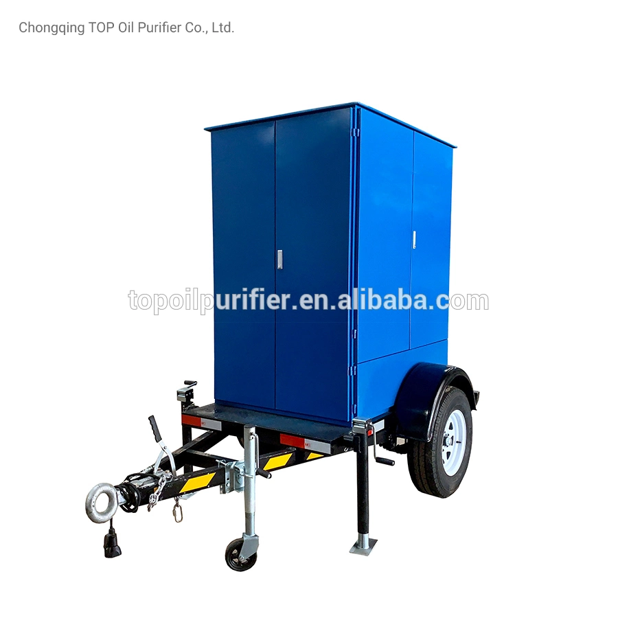 Outdoor Use Mobile Design Aging Insulation Oil Filtration Device with Roadworthy Trailer Mounted