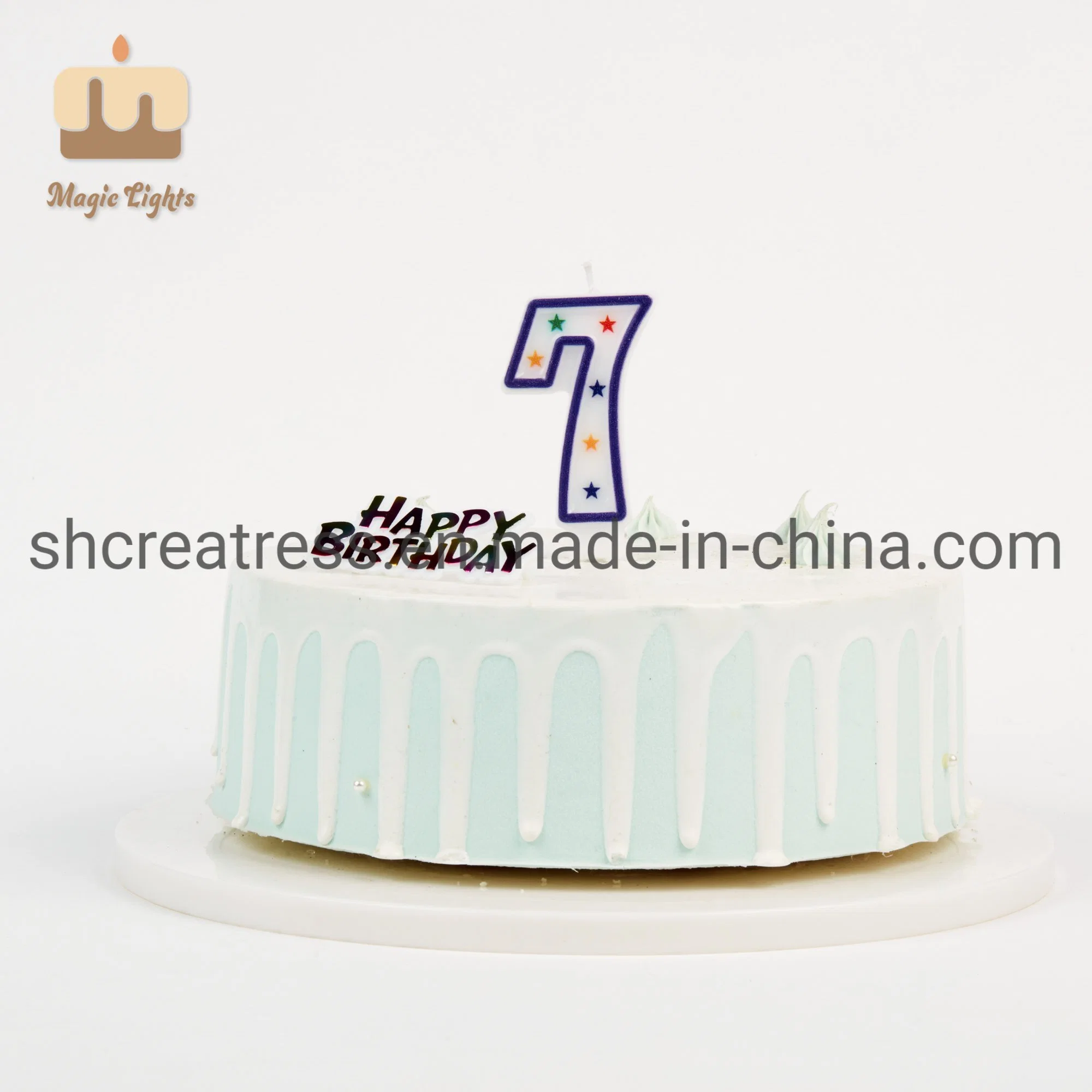 Qute Number 1 Birthday Cake Candle UK with Motto