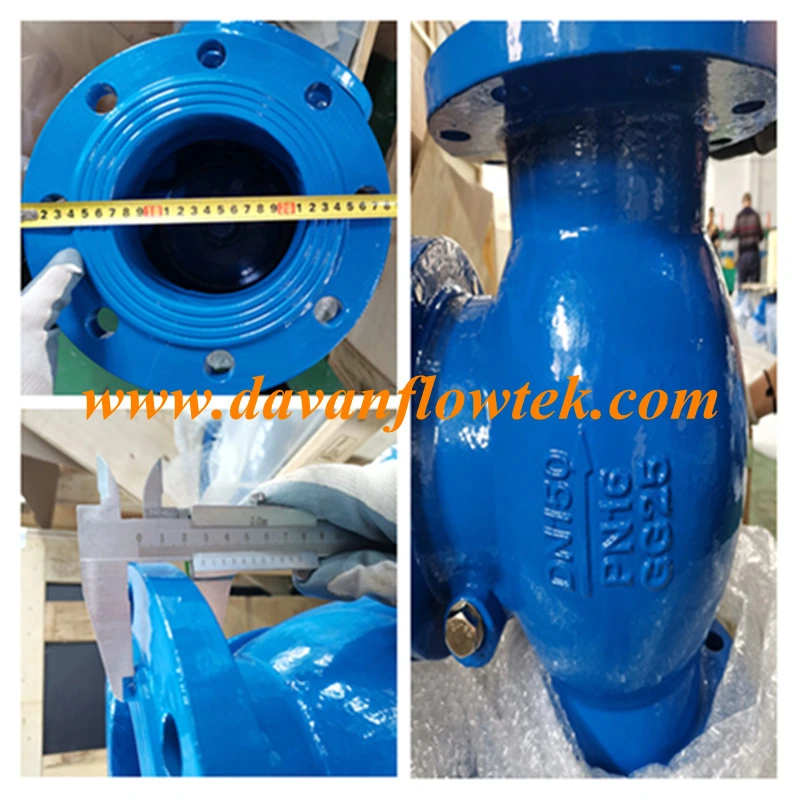 JIS 10K طرف Flanged Pn10 Globe Valve Cast Ductile Iron صمام فحص التأرجح الصناعي لمياه الغلي50 DN 300 Wوفيق