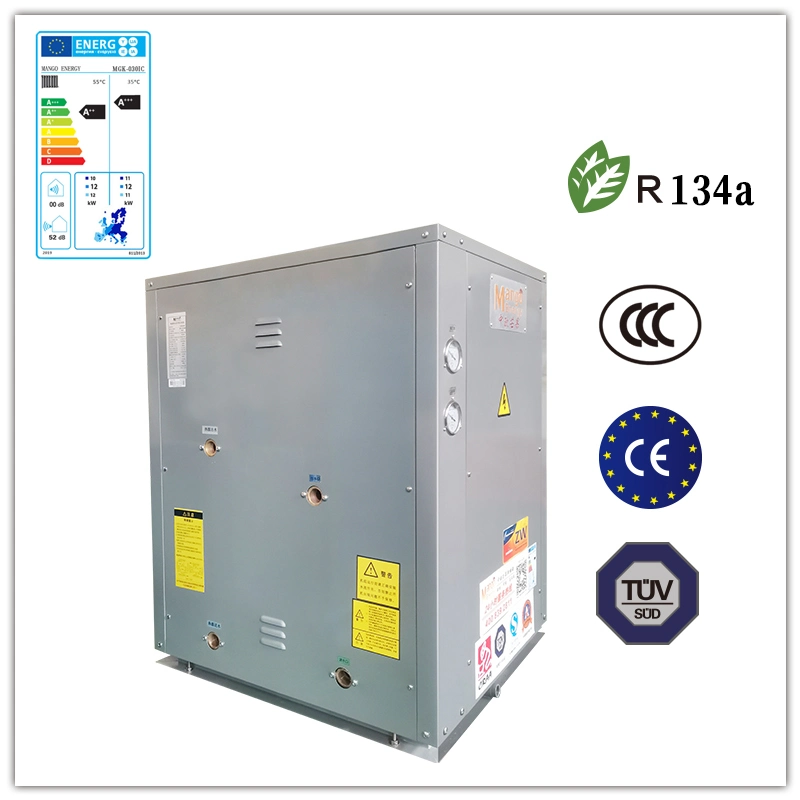 R134A Mango High Temperature 10kw Ground Source Heat Pump Hot Water 75~80c WiFi Control for Household and Commercial Use