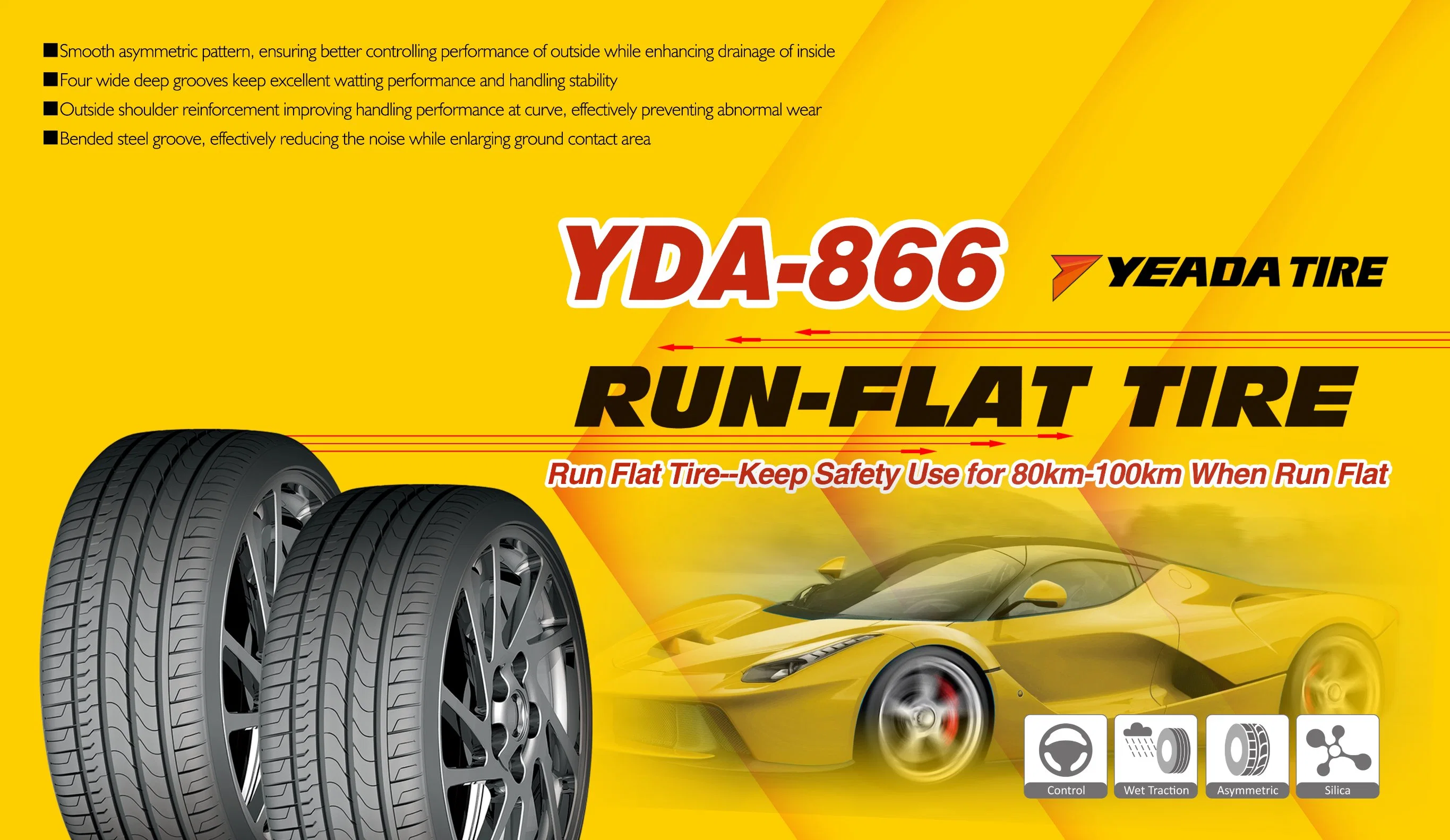 Yeada Farroad Saferich Turismos de alta calidad, de los neumáticos tubeless PCR Radial Radial el sesgo de comercial/Neumático de Camión ligero 235/45ZR18 225/55ZR19 225/45ZR19 255/45ZR19