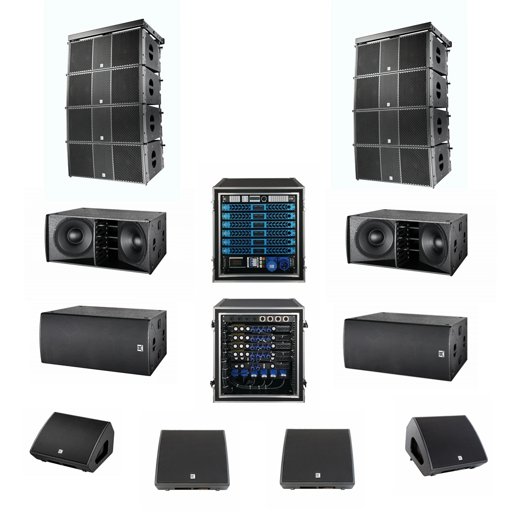 CVR Audio Line Array Factory activo potente Outdoor Doble 12′ ′ matriz de líneas