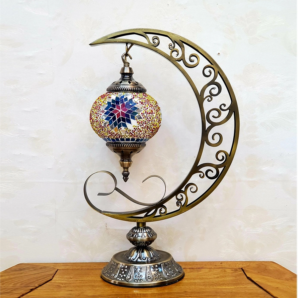 Moya New Design Decorative Glass Handmade Turkish Style LED Desk Lamp