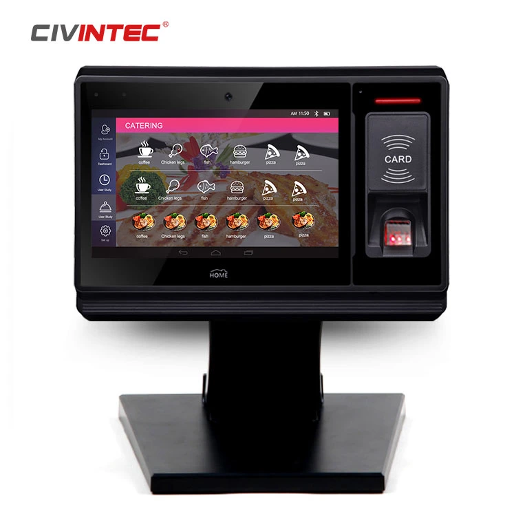 Competitive Price 7"Touch Screen Biometric Fingerprint Time Attendance with RFID Reader